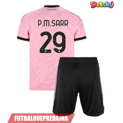 Lacne Dětský Futbalové dres Juventus Pape Matar Sarr #29 2026-27 Krátky Rukáv - Preč (+ trenírky)